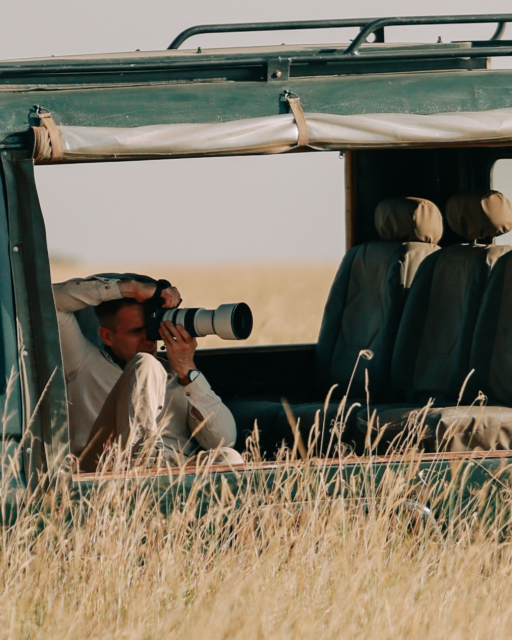 In the Land Cruiser